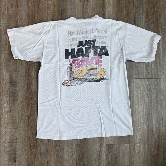 Vintage Hafta Bike Cycling T-Shirt - Single Stitch Large - Picture 4 of 5